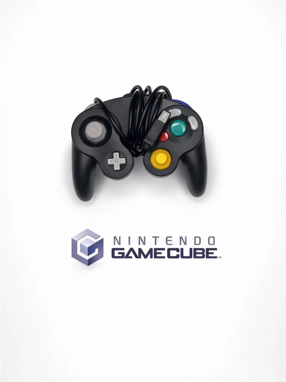 Nintendo GameCube Controller Black Third Party Tested Wired Retro Controller